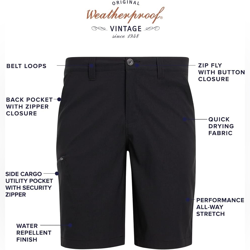 WEATHERPROOF VINTAGE Trail Cargo Quick Dry Shorts, Like New